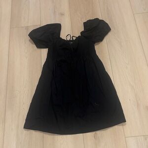 Black Puff Sleeve Dress